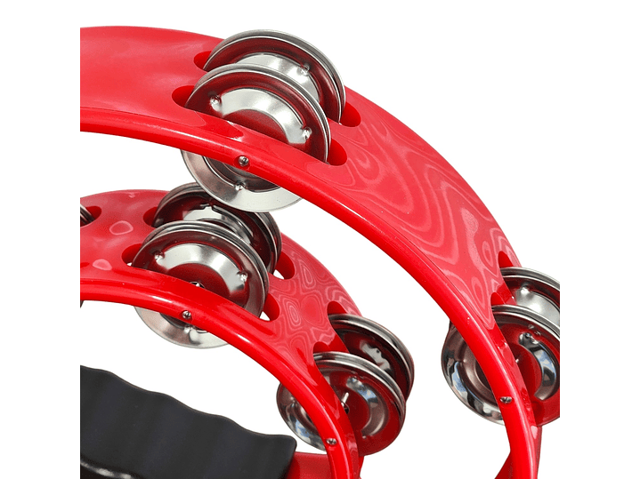 Pandero Musical Media Luna Hendrix Rojo 20x20 cm 3