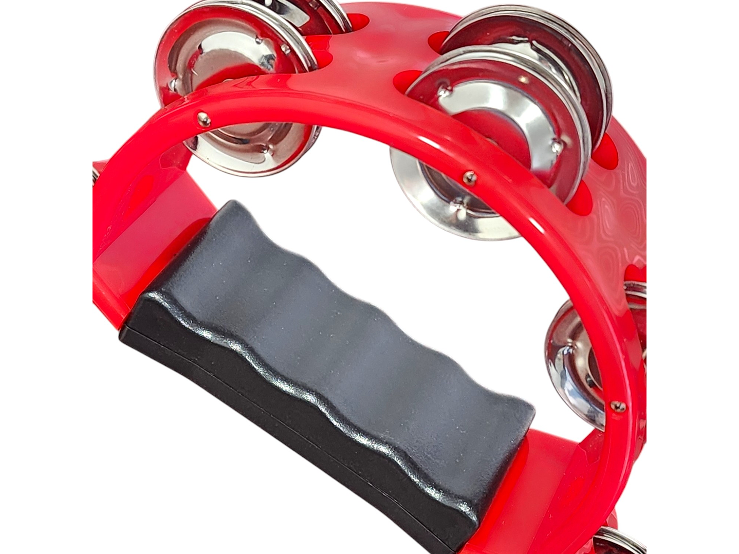 Pandero Musical Media Luna Hendrix Rojo 20x20 cm 4