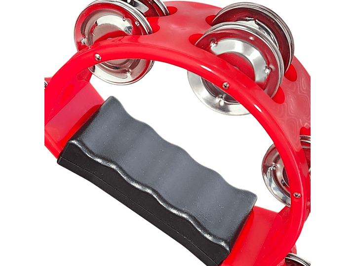 Pandero Musical Media Luna Hendrix Rojo 20x20 cm 4