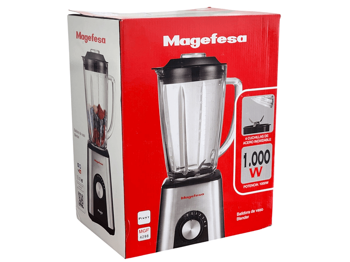 Licuadora Pivot 4 Cuchillas 1000Watts MGF4298 Magefesa 7