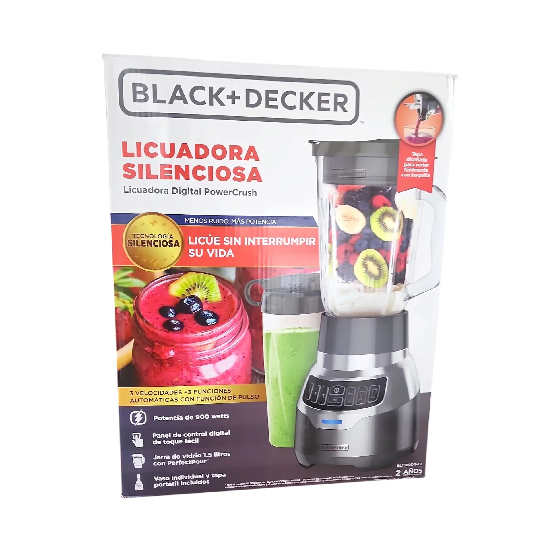 Licuadora Profesional 900w Black + Decker Bl1300 Power Crush 7