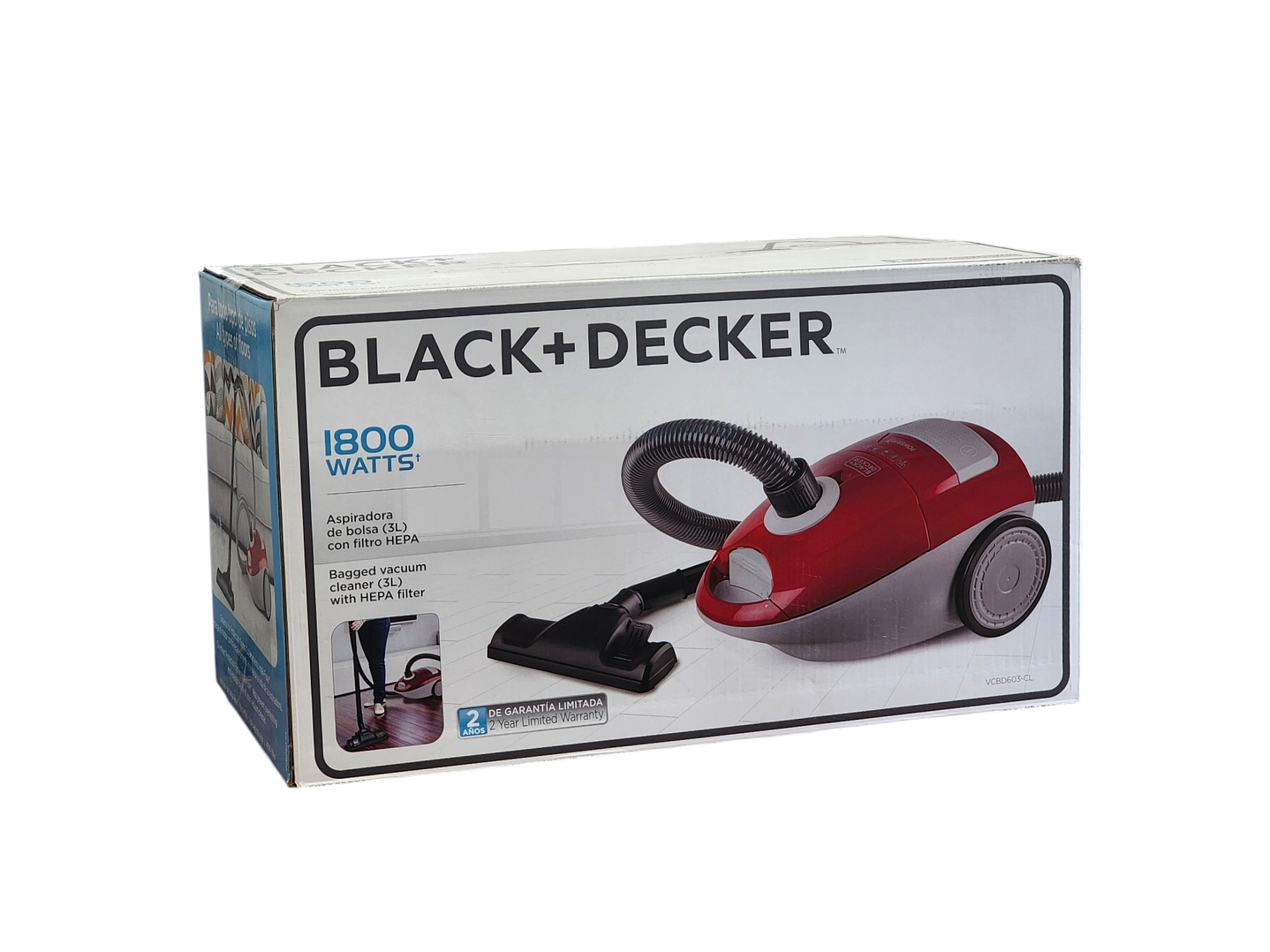 Aspiradora 3L Filtro Hepa 1800watts VCBD603-CL Black+Decker 8