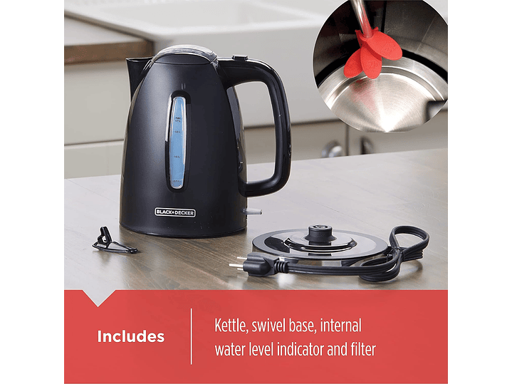 Hervidor Black+Decker Ebullición Express 1.7l Ke22591-Cl 5