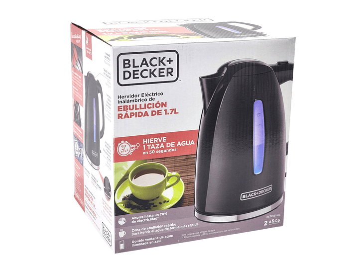 Hervidor Black+Decker Ebullición Express 1.7l Ke22591-Cl 7