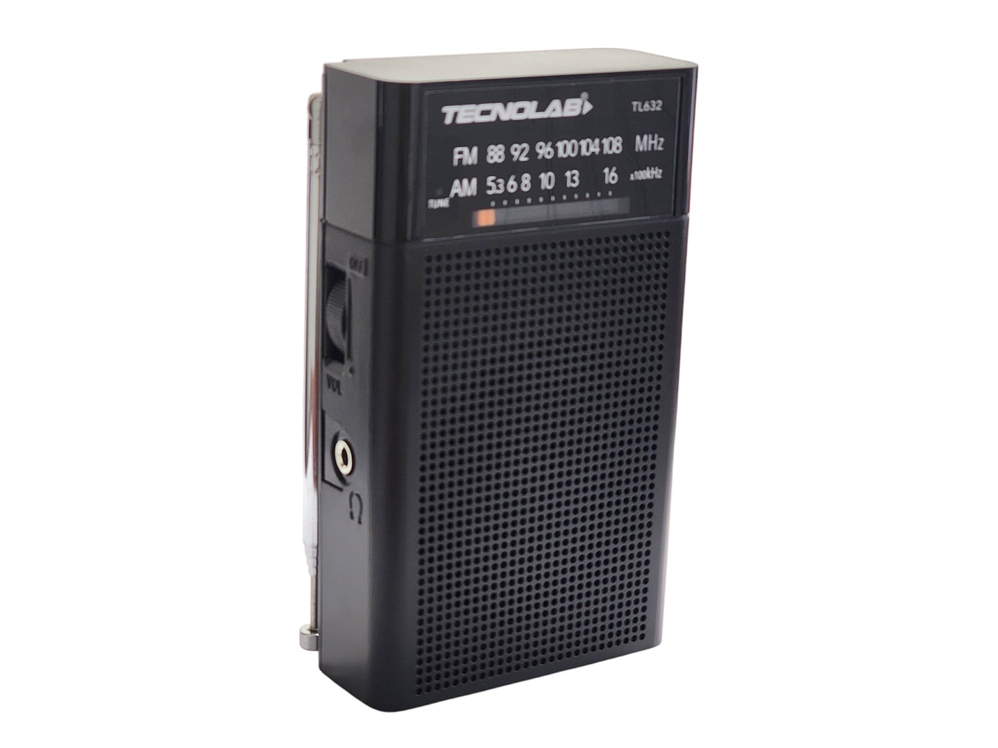 Radio Portátil de Bolsillo Banda AM/FM Tecnolab TL632  1