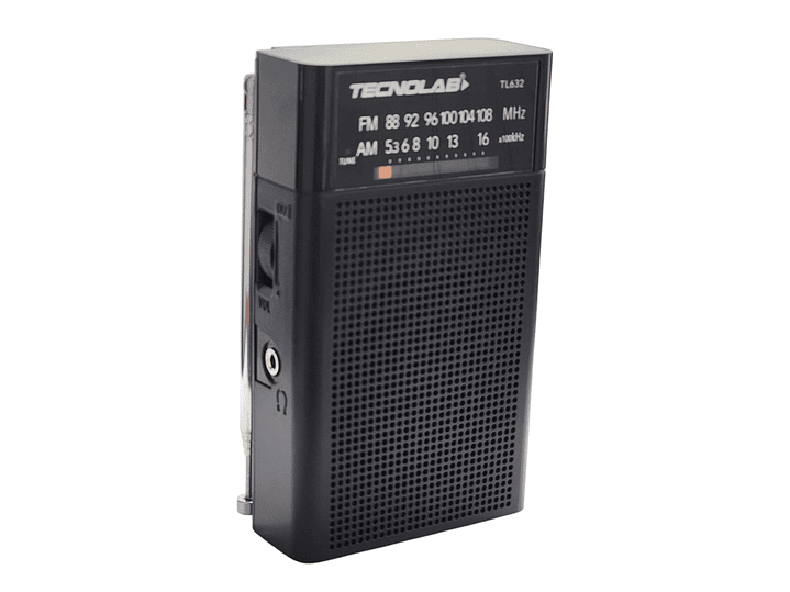 Radio Portátil de Bolsillo Banda AM/FM Tecnolab TL632  1
