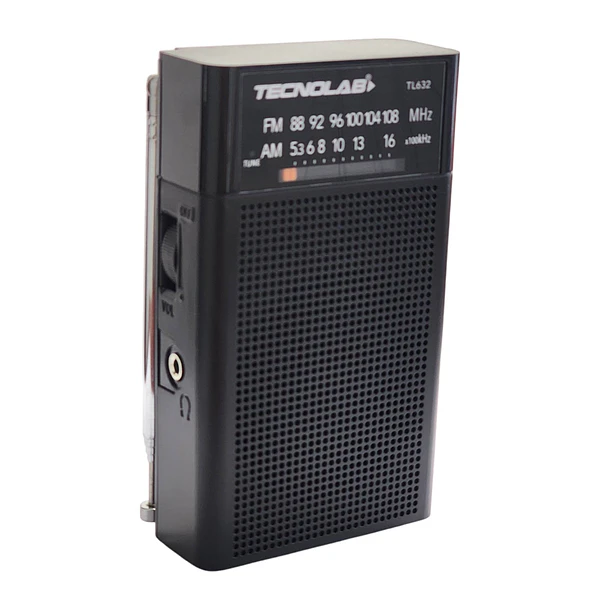 Radio Portatil de Bolsillo Banda AM/FM Tecnolab TL632