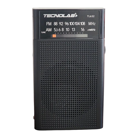 Radio Portátil de Bolsillo Banda AM/FM Tecnolab TL632 