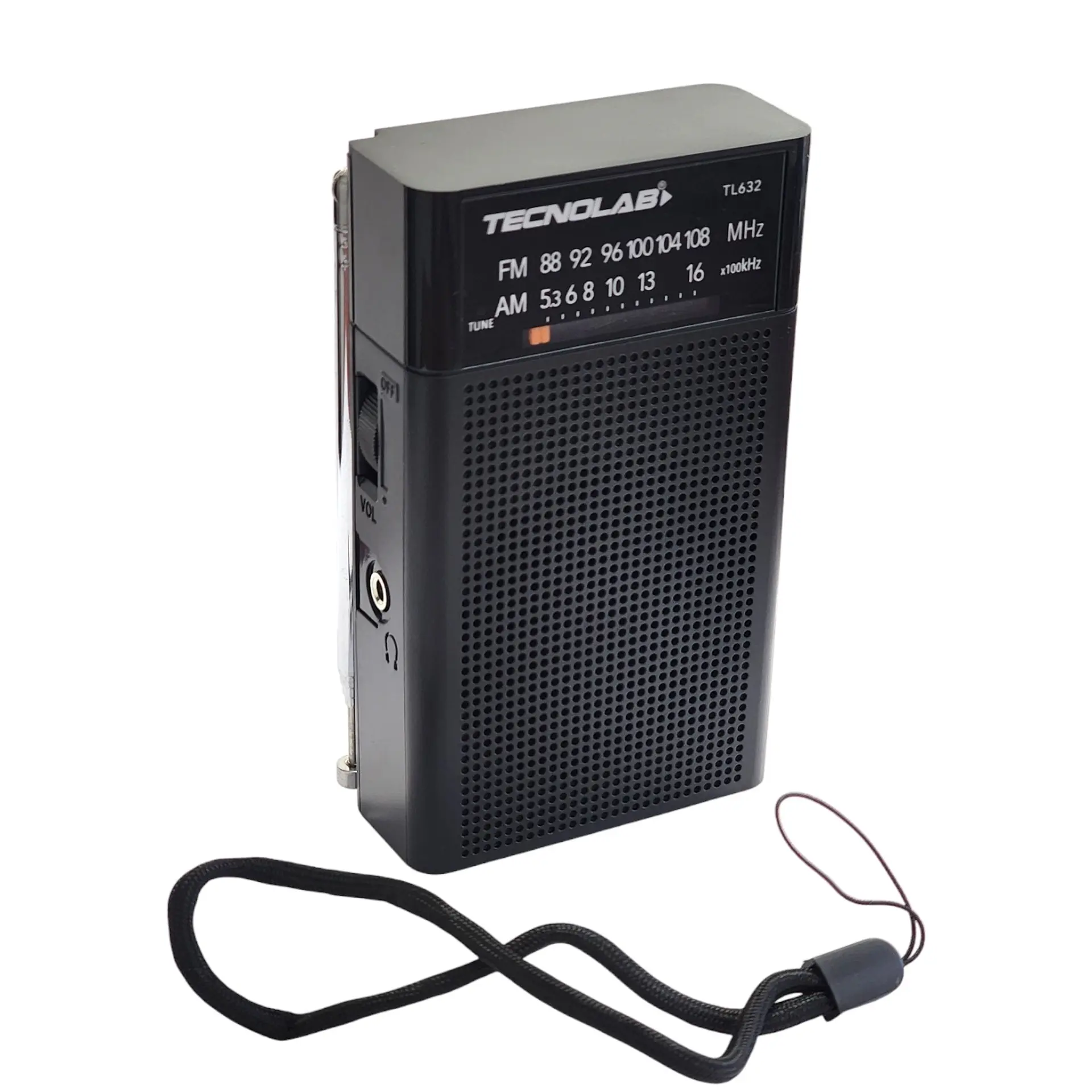 Radio Portátil de Bolsillo Banda AM/FM Tecnolab TL632  7