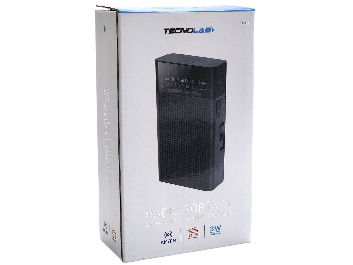 Radio Portátil de Bolsillo Banda AM/FM Tecnolab TL632  8