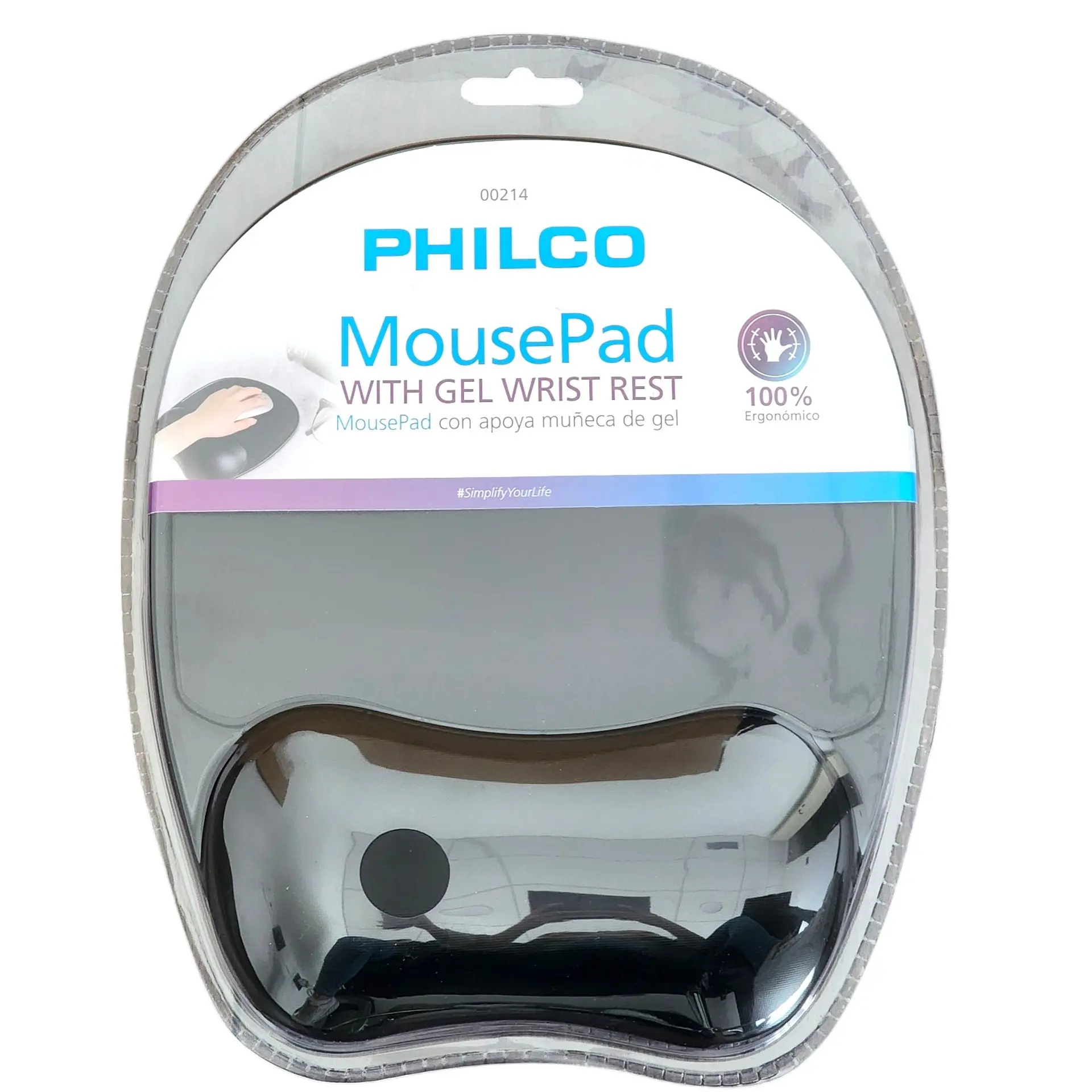 MousePad con apoya muñeca de Gel Ergonómico Philco 00214 4