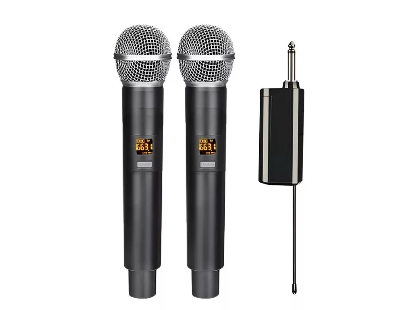 Kit 2 Micrófonos Inalámbricos UHF Recargables Philco WU519 2