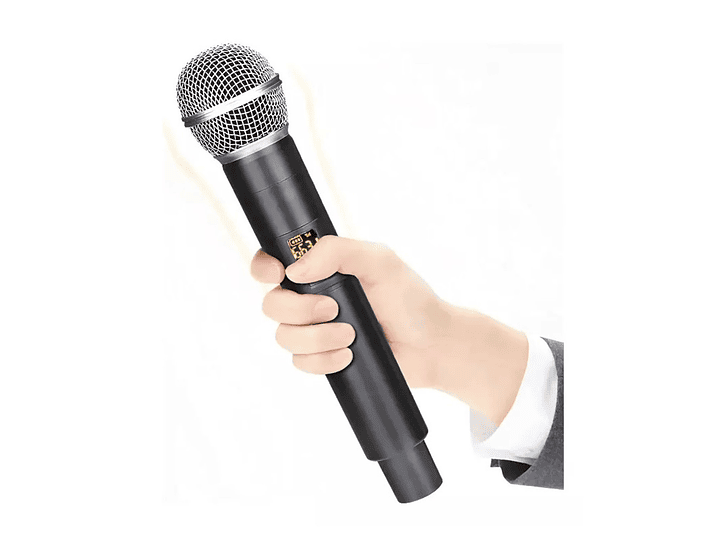 Kit 2 Micrófonos Inalámbricos UHF Recargables Philco WU519 3