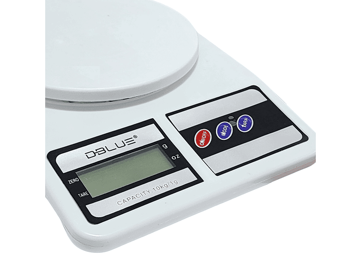 Balanza Pesa para Cocina Digital Dblue 10kg DBPDWS33W 3