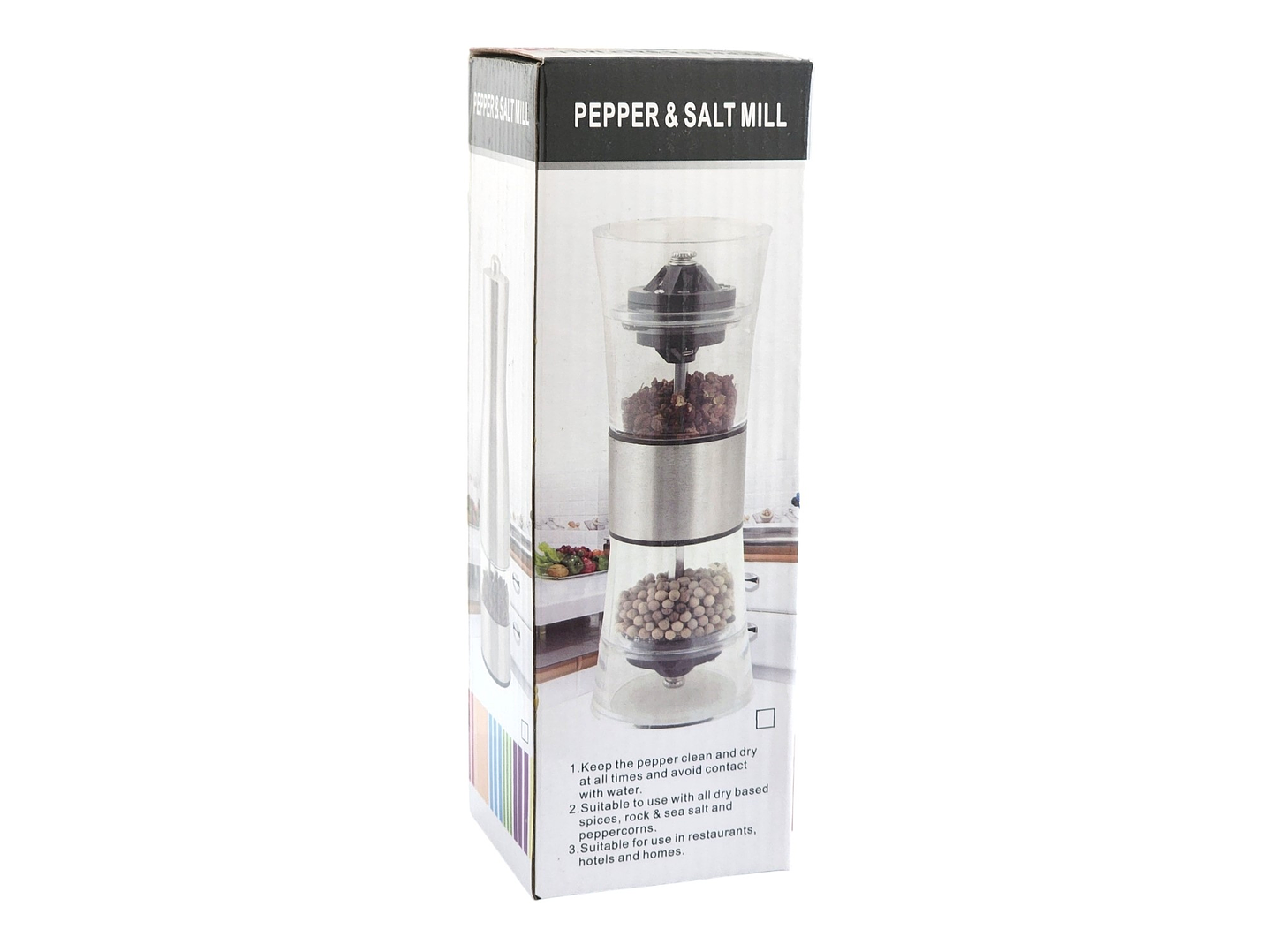 Molinillo Acero Inoxidable Doble para Sal y Pimienta 14193 5
