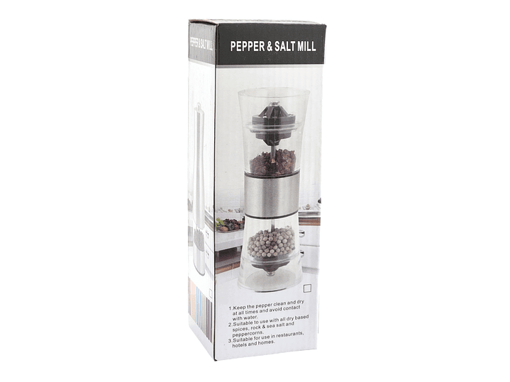 Molinillo Acero Inoxidable Doble para Sal y Pimienta 14193 5
