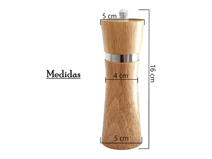 Molinillo de madera y Cerámica para Especias 14198 9