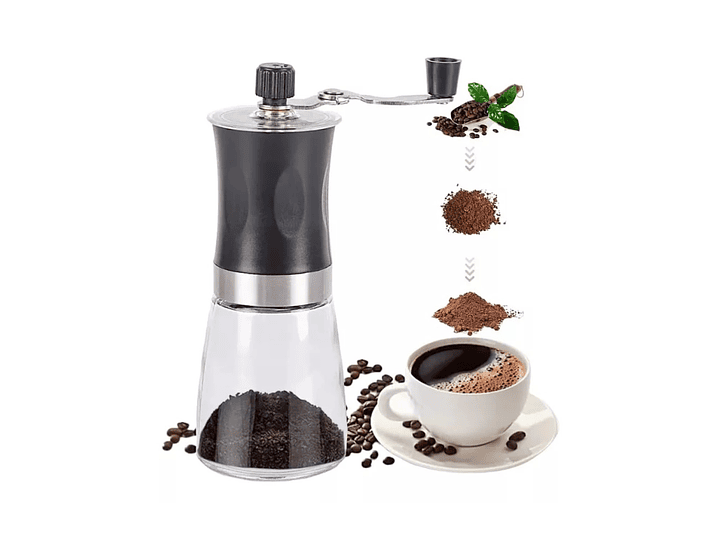 Molinillo de Café Manual Moledor De Granos Vidrio 14295 6