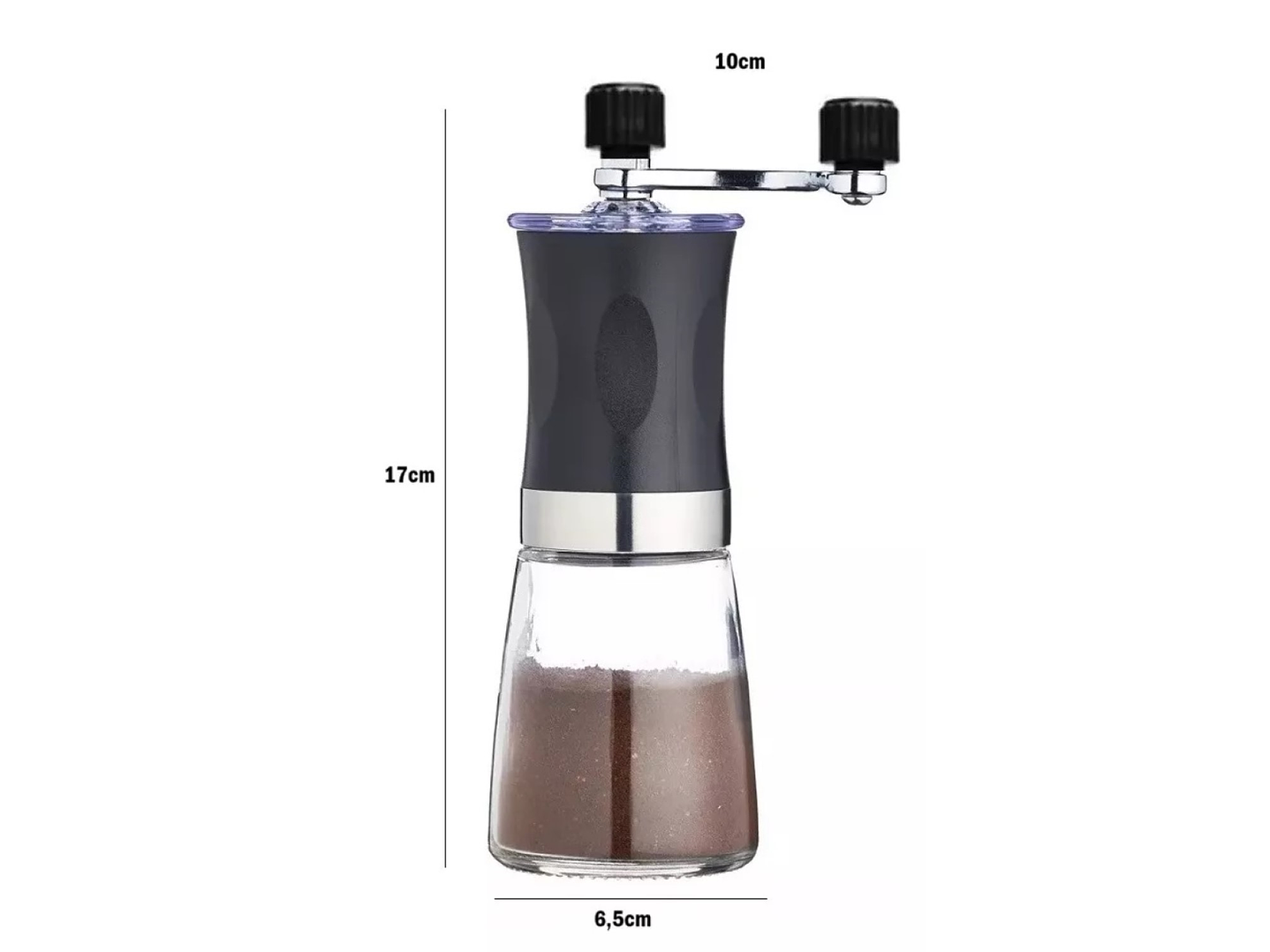 Molinillo de Café Manual Moledor De Granos Vidrio 14295 8