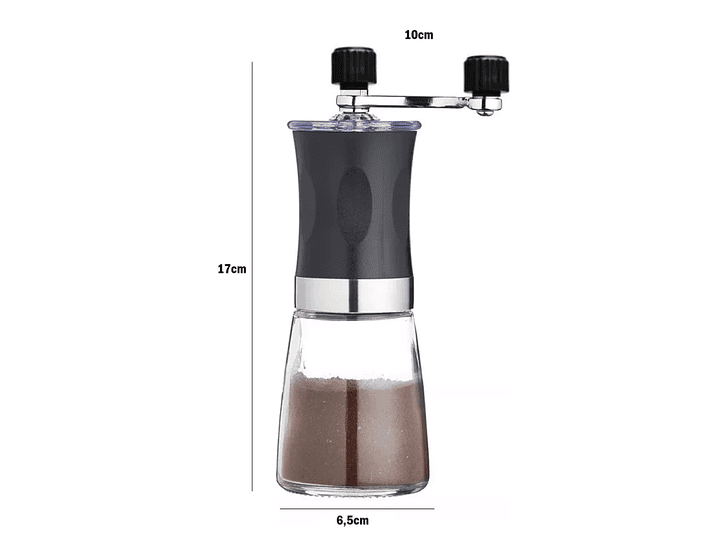 Molinillo de Café Manual Moledor De Granos Vidrio 14295 8