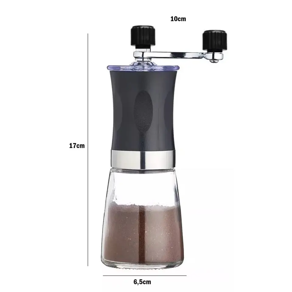 Molinillo de Café Manual Moledor De Granos Vidrio 14295 8