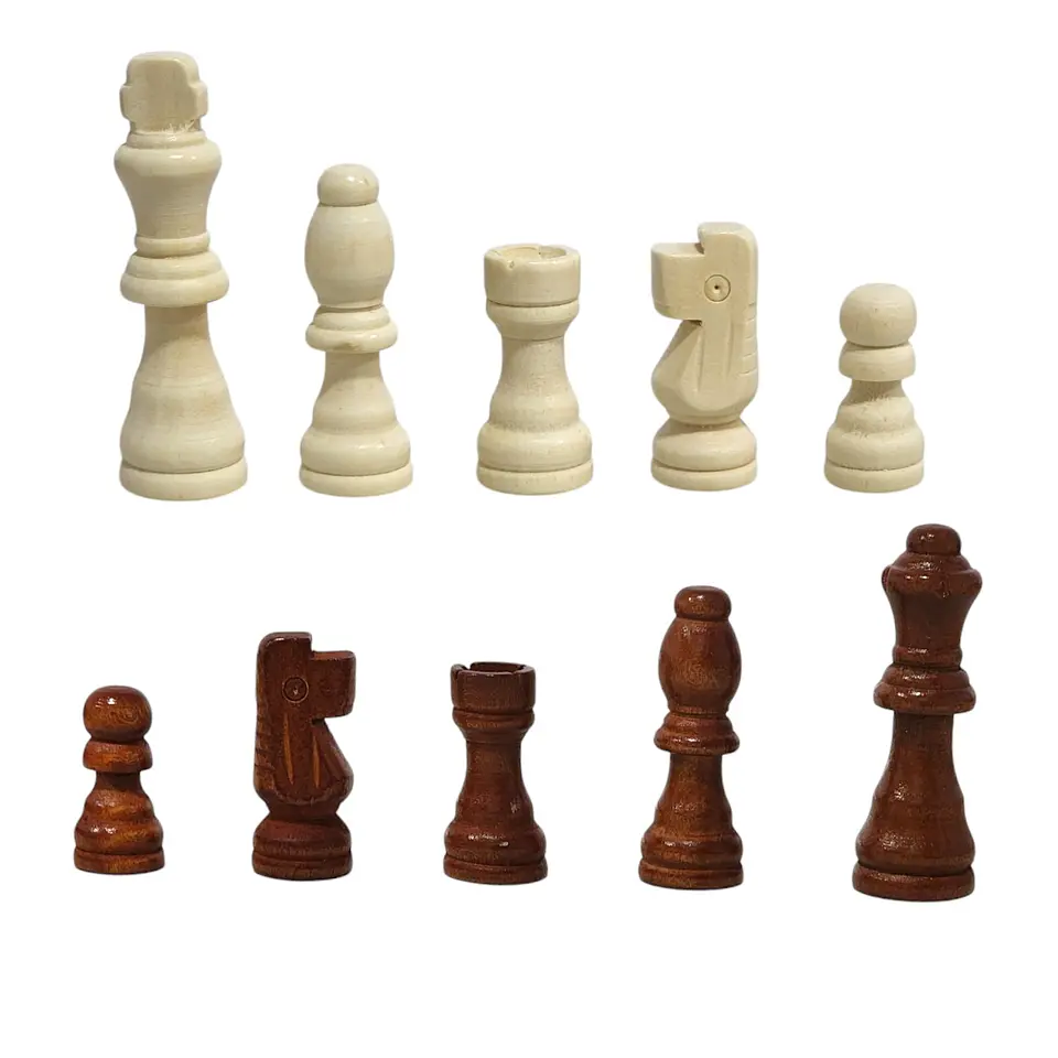 Juego de Madera 3 en 1 Ajedrez, Damas, Backgammon Plegable  9