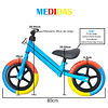 Bicicleta Equilibrio Sin Pedales de Aprendizaje Rojo 19137