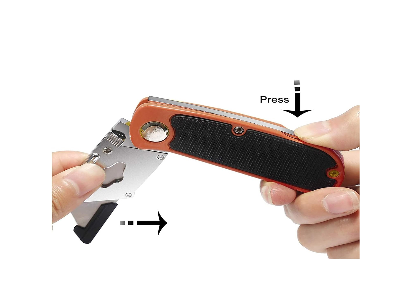 Corta Cartón Cutter Plegable con 6 Hojas de Repuesto 00092 3