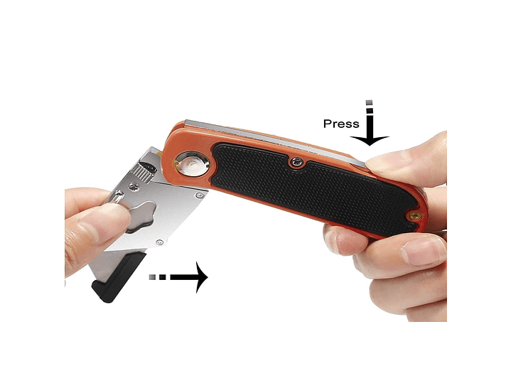 Corta Cartón Cutter Plegable con 6 Hojas de Repuesto 00092 3