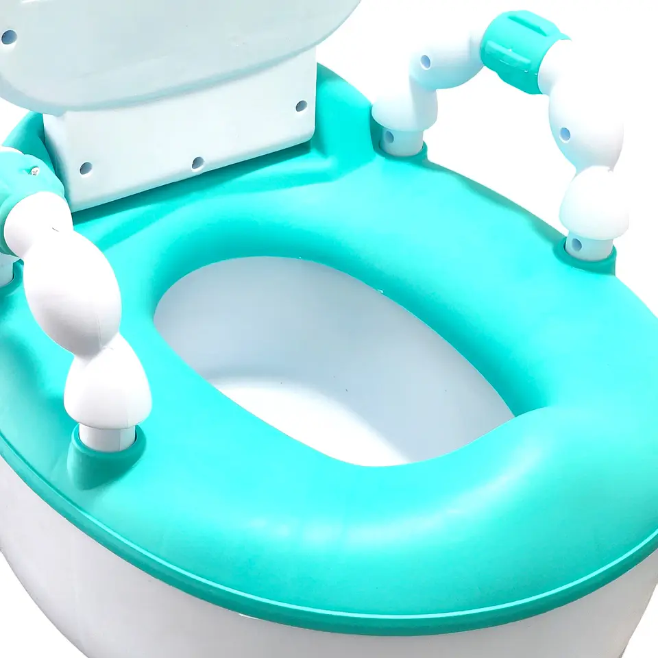 Pelela Bacinica Baño Infantil Para Niños Vaquita Verde 7