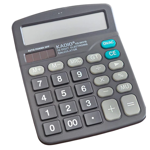 Calculadora Kadio KD-8837B de 12 Dígitos 11035