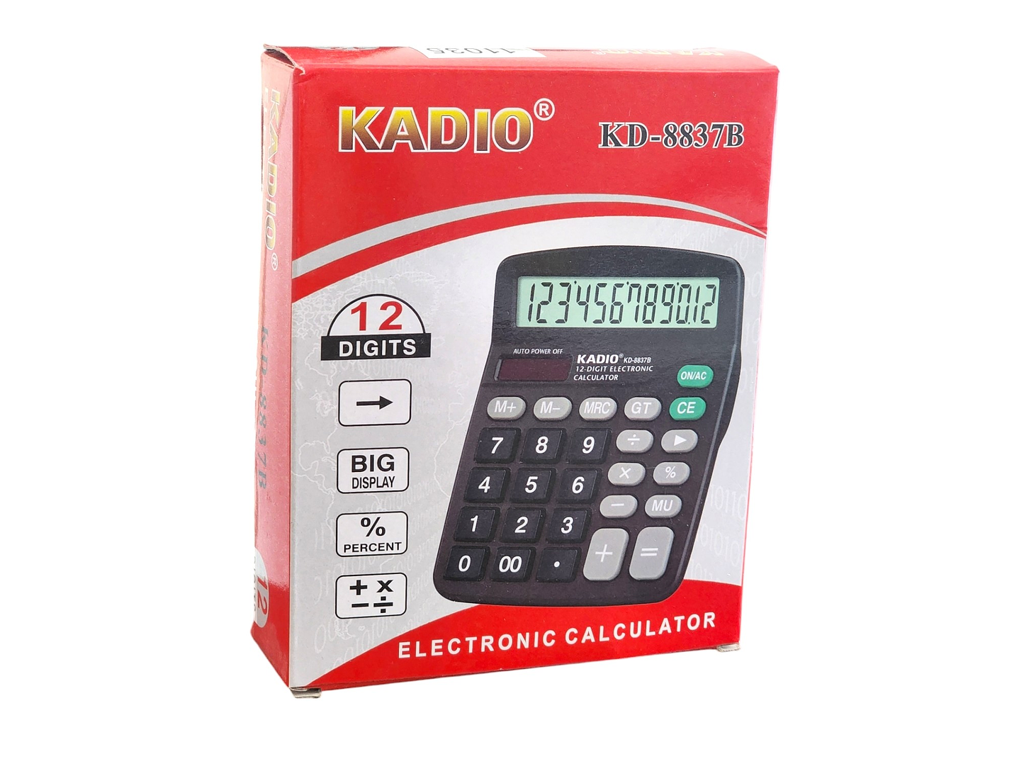 Calculadora Kadio KD-8837B de 12 Dígitos 11035 5