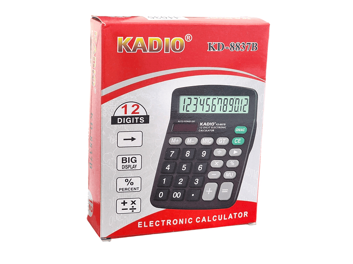 Calculadora Kadio KD-8837B de 12 Dígitos 11035 5