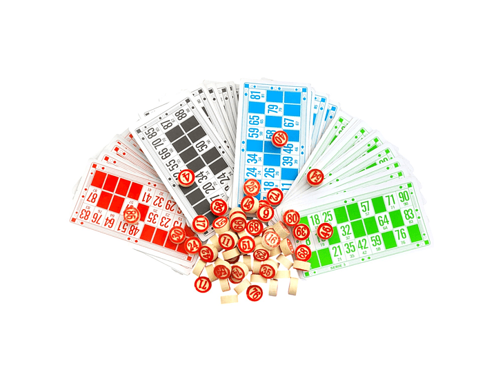 Juego de Bingo Lotería Cartón y Madera 12053 1