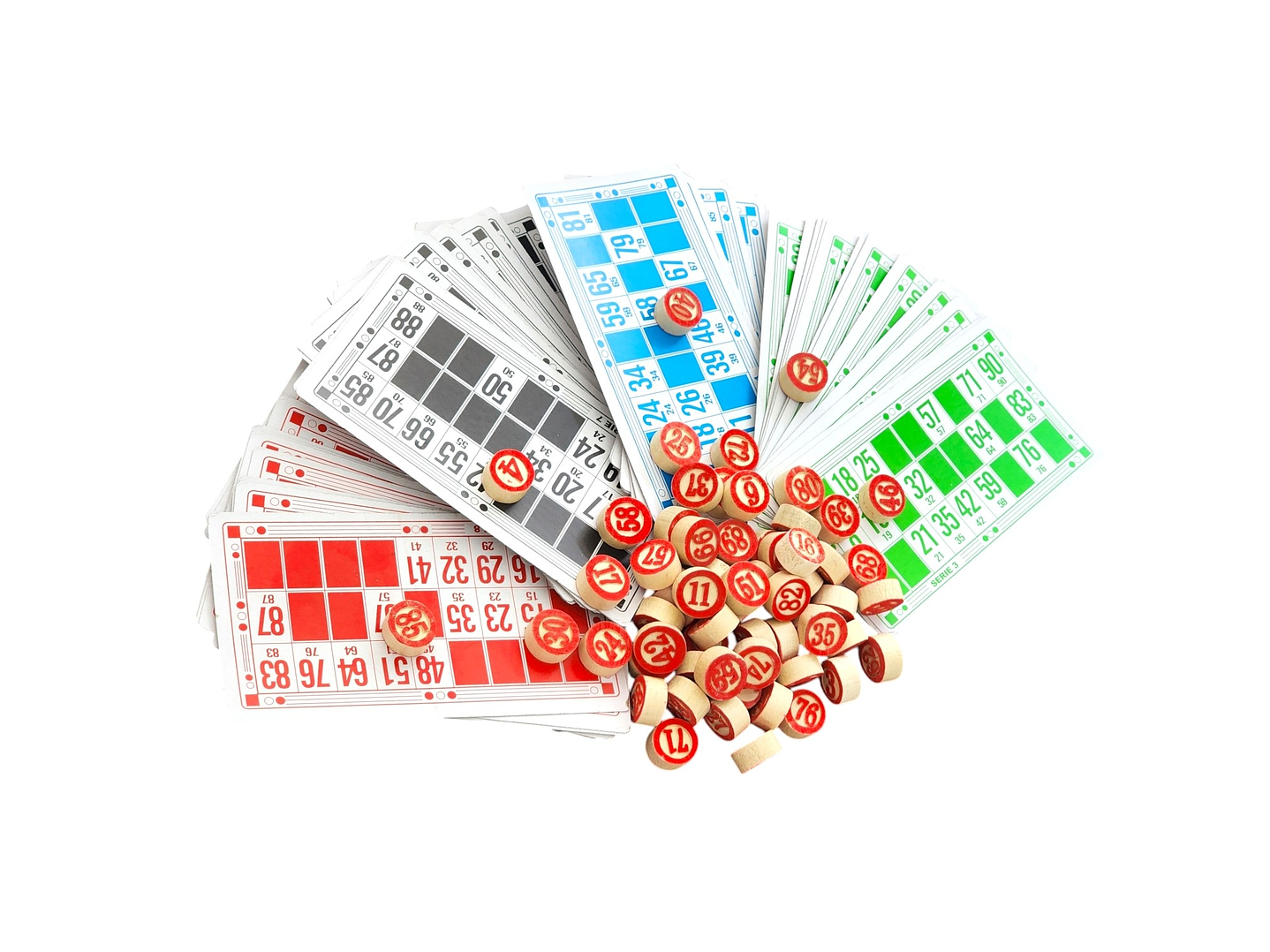 Juego de Bingo Lotería Cartón y Madera 12053 2