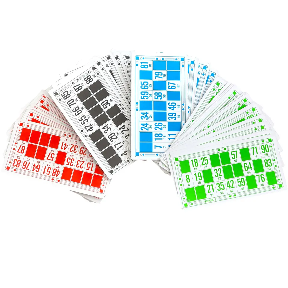 Juego de Bingo Lotería Cartón y Madera 12053 3
