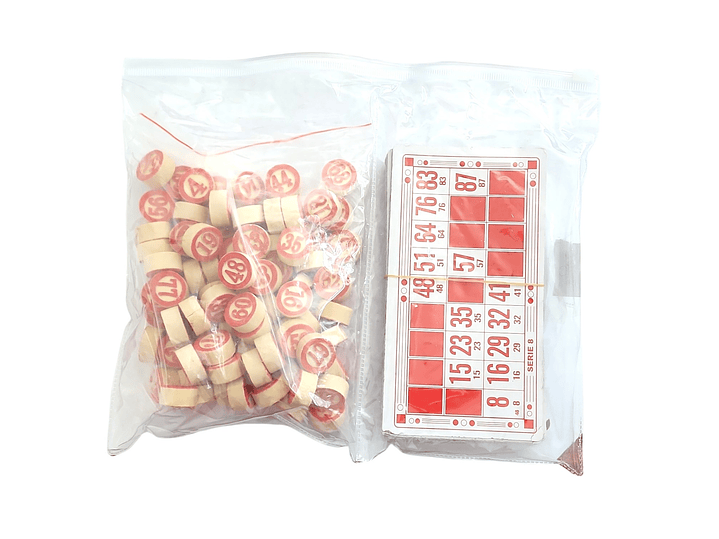 Juego de Bingo Lotería Cartón y Madera 12053 6