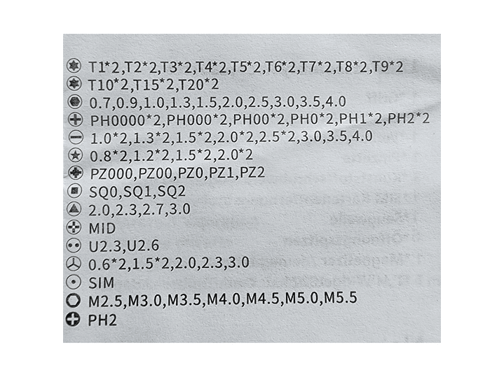 Kit 115 herramientas Destornilladores Precisión 13101 5