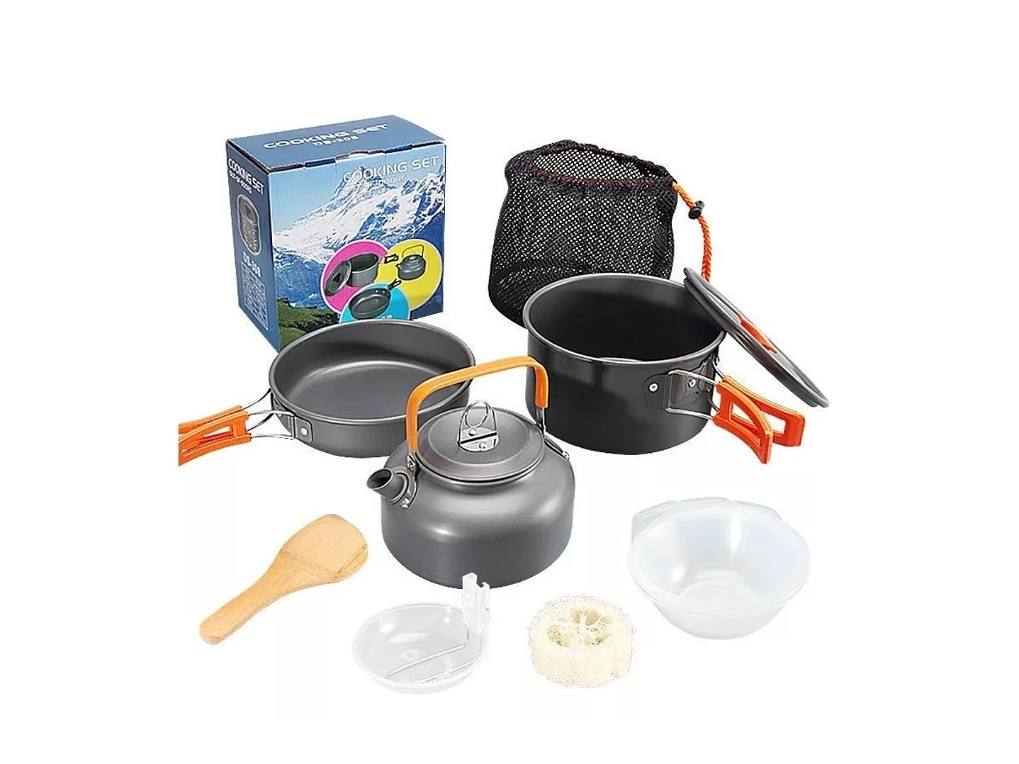 Set Ollas Outdoor Camping Cocinilla Utensilios DS-308 13274 1