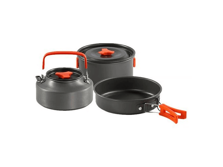 Set Ollas Outdoor Camping Cocinilla Utensilios DS-308 13274 2