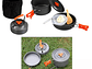 Set Ollas Outdoor Camping Cocinilla Utensilios DS-308 13274 - Miniatura 3