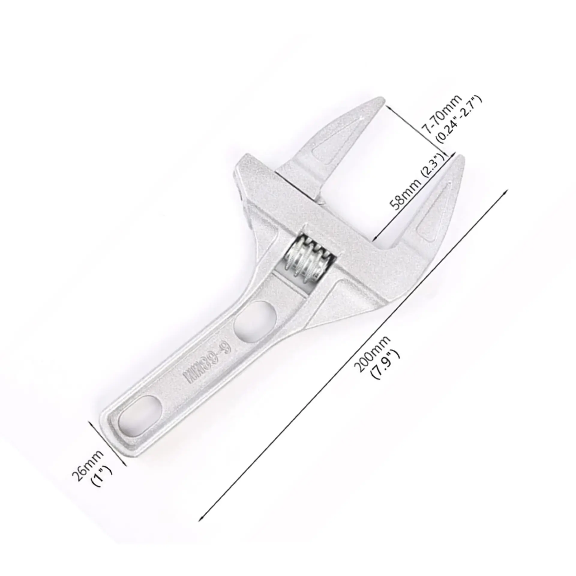 Llave Inglesa Gran Apertura 6 a 68 Mm Gasfiter Baño 13574 7