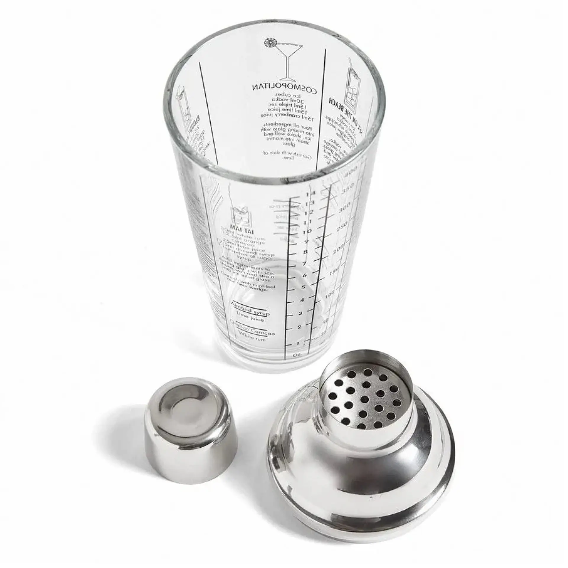 Coctelera Shaker De Vidrio Con Recetas De 400 Ml 14005 2
