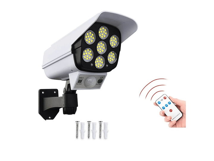 Foco Solar Led Con Sensor de Movimiento Tipo Cámara 15448 1