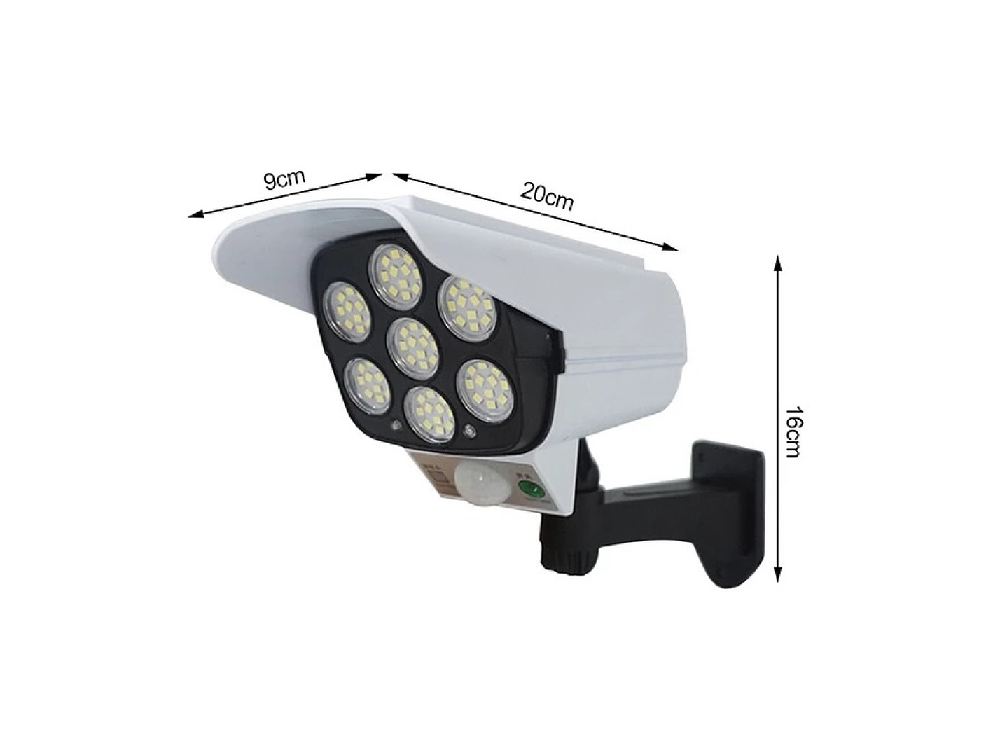 Foco Solar Led Con Sensor de Movimiento Tipo Cámara 15448 4