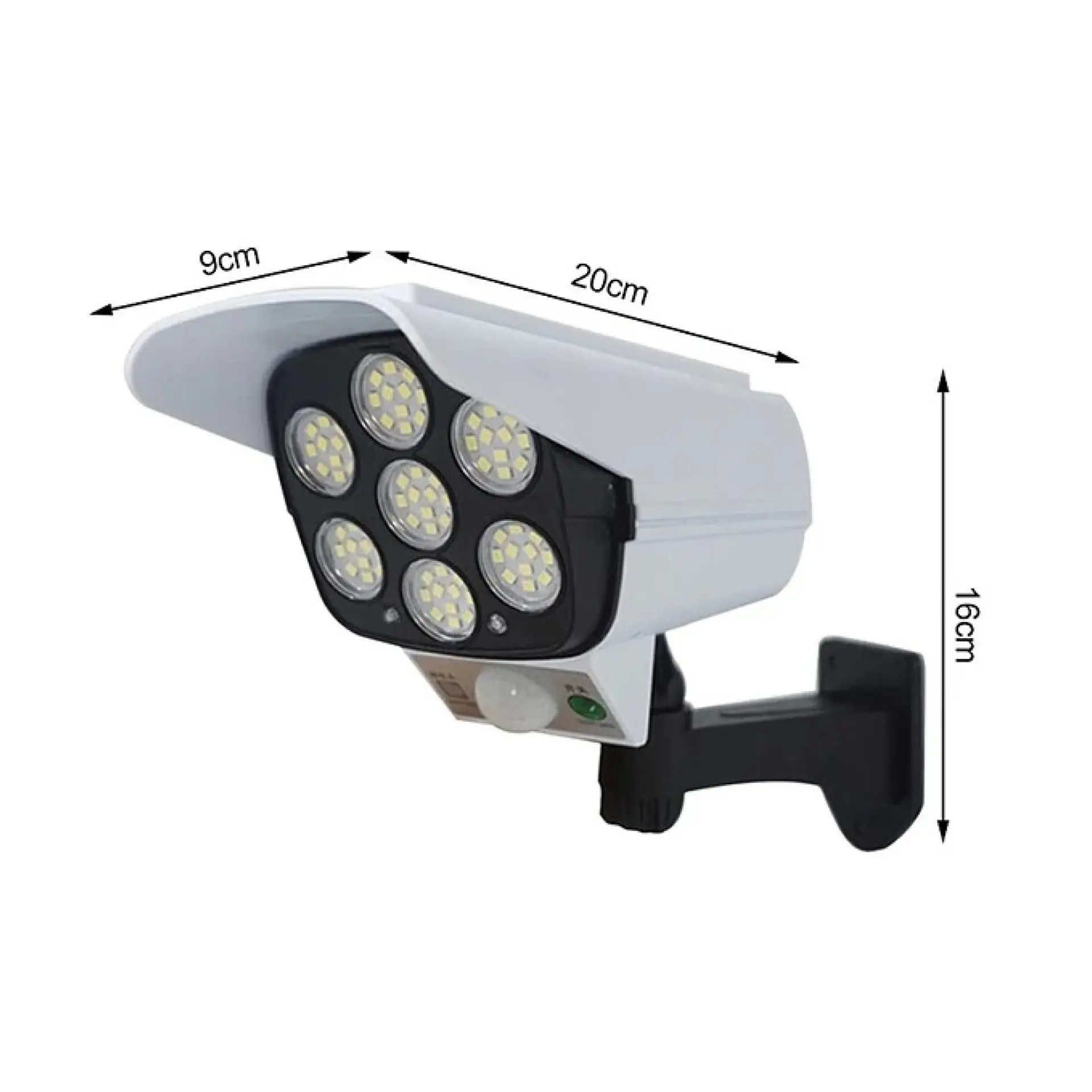 Foco Solar Led Con Sensor de Movimiento Tipo Cámara 15448 4
