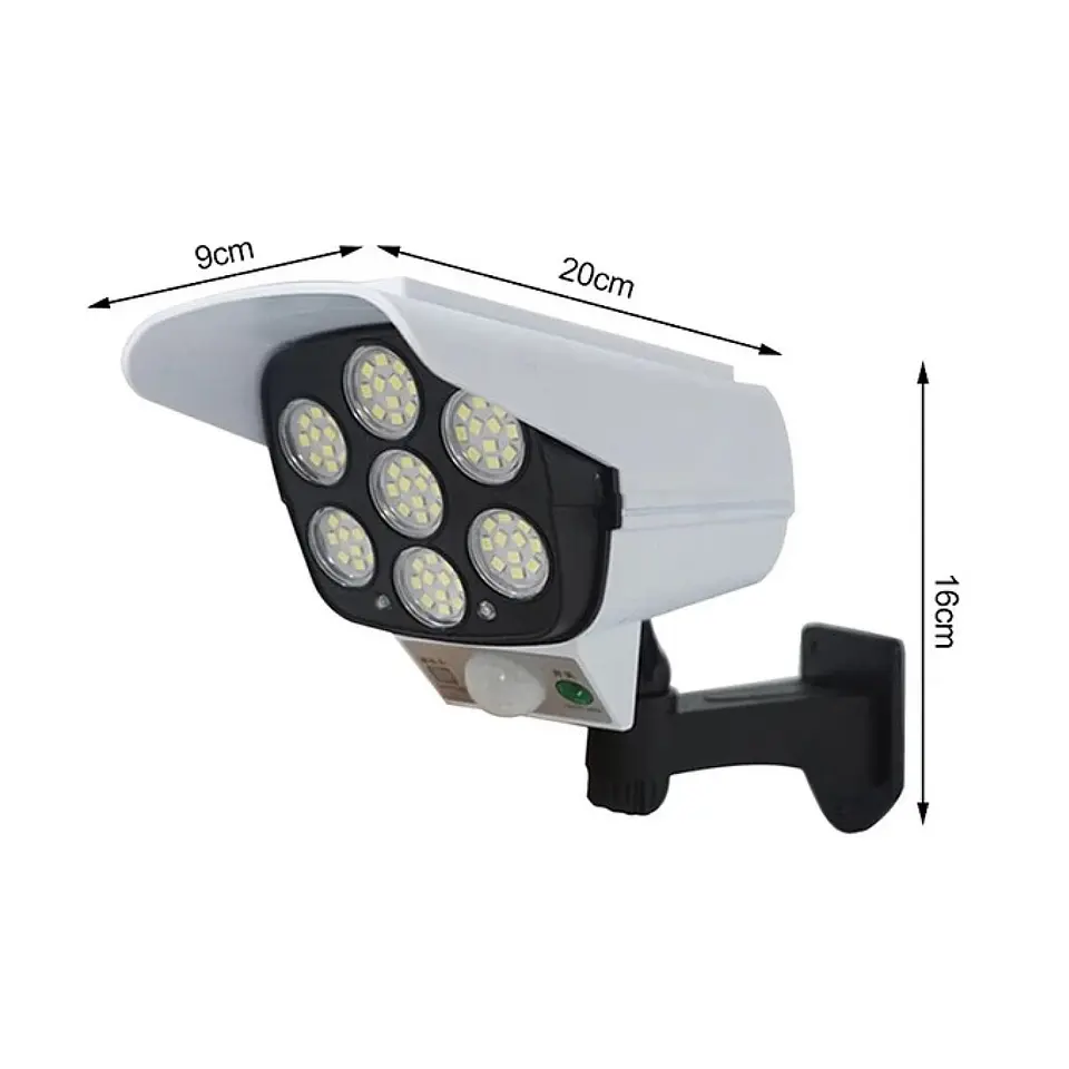 Foco Solar Led Con Sensor de Movimiento Tipo Cámara 15448 4