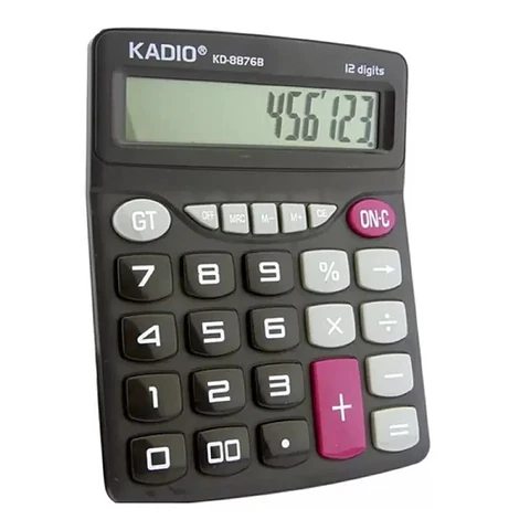 Calculadora Kadio KK-8876B de 12 Dígitos 19018