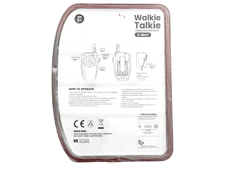 Kit 2 Walkie Talkie 300m para Niños 55265 3