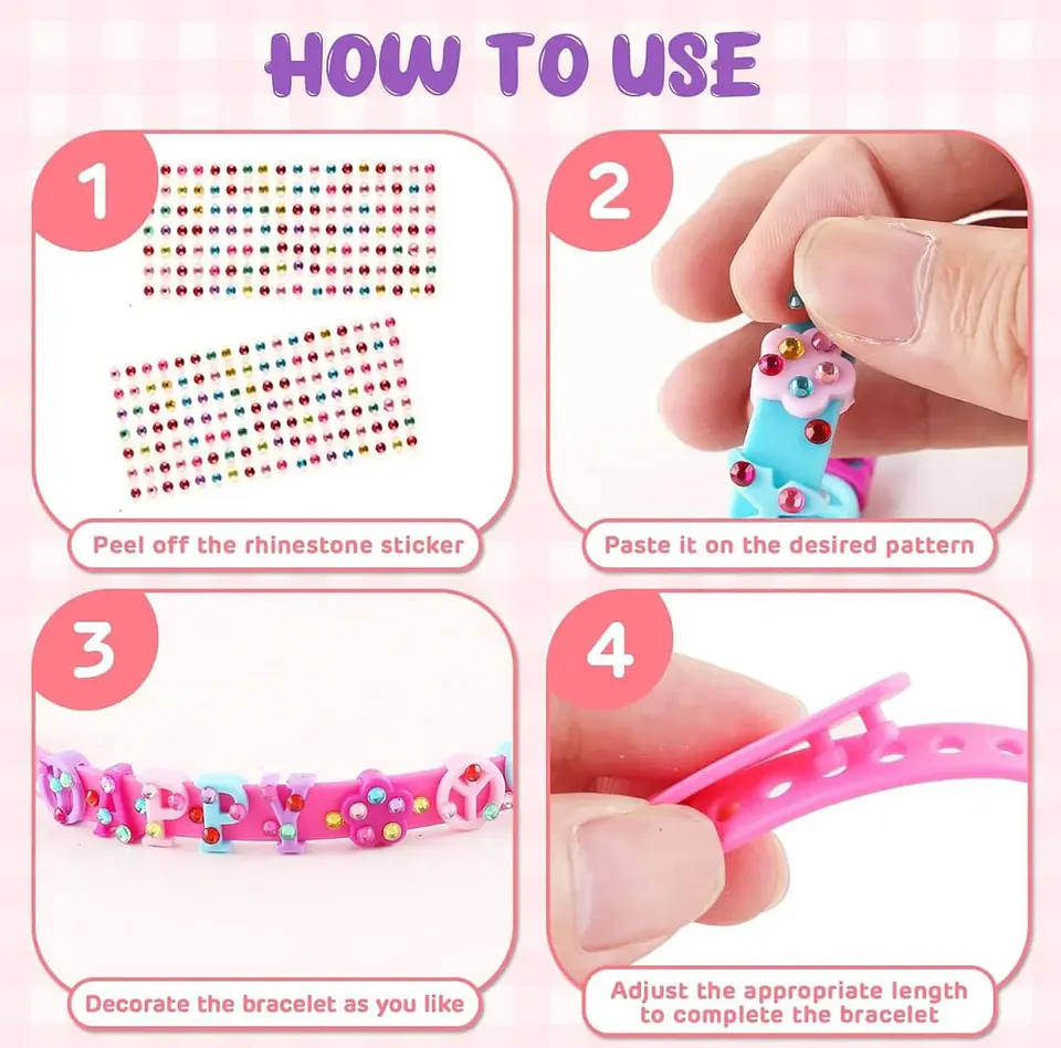 Kit de Pulseras Niña Armar y Decorar Con accesorios 55441 3
